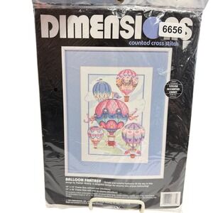 1993‎ Dimensions Balloon Fantasy Cross Stitch Kit 3735